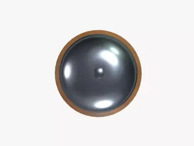 Table calling bell Low-poly 3D model