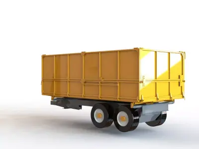 Farm tipper Body  Tri-sides 3D model