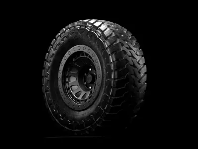 Toyo Open Country MT  Low Poly Low-poly 3D model