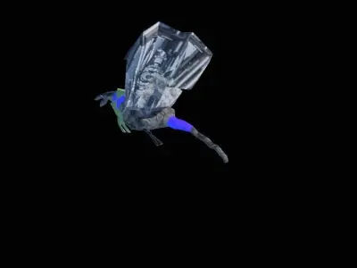 Bird Mecha Robotto Low-poly 3D model