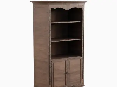 Antique Cupboard 02 Low-poly 3D model