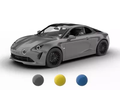 Alpine A110S 2020 3d model 3D model