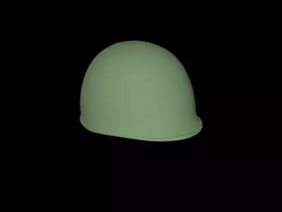 Simple Military Helmet STL for 3D printing 3D print model