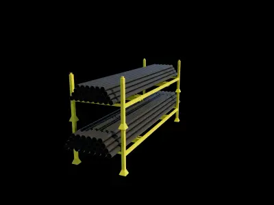  pipe rack 3D model