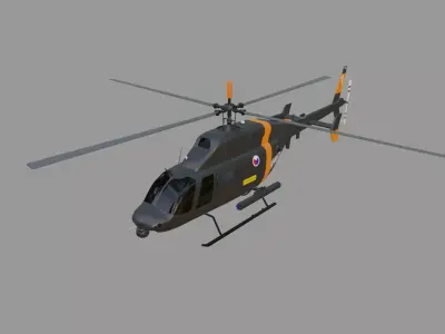 Bell ARH-70 ARAPAHO - The ARMED RECON HELICOPTER - Low-poly 3D model