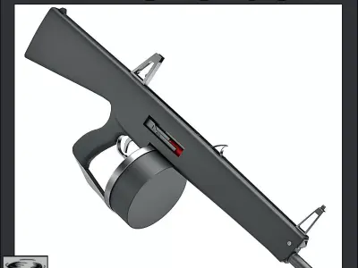 AA12 Shotgun 3D model