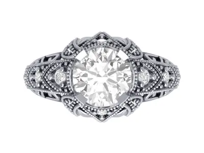 Wedding Ring 3D print model 88