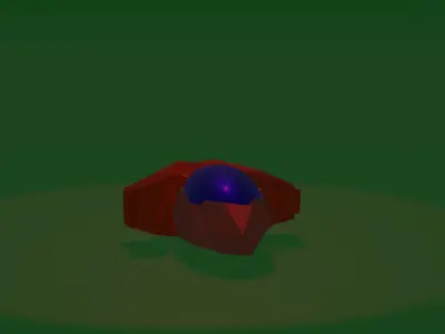 Spaceship Warfly Free low-poly 3D model