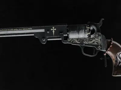 Exorcist Revolver Low-poly 3D model