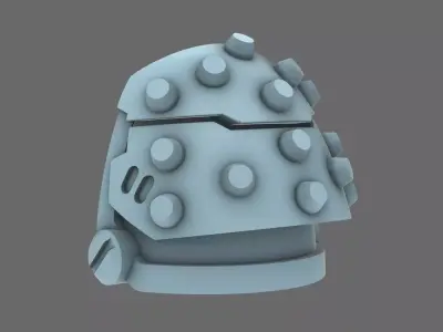 Space Knights V5 Defiance Studded Shoulder Pads Type A 3D print model