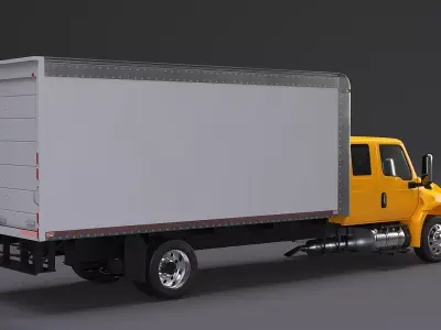 International MV 2023 Extended Cab Box Truck 3D model
