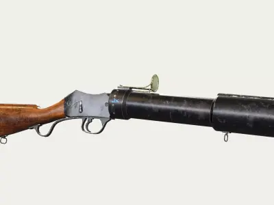 martini henry grenade launcher Low-poly 3D model