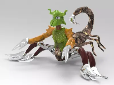 Scorpiona toy scorpion with claws Free 3D model