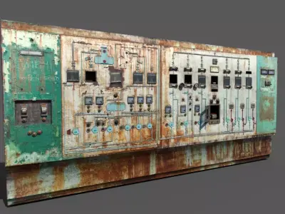 Old Control Panel 3D model buy