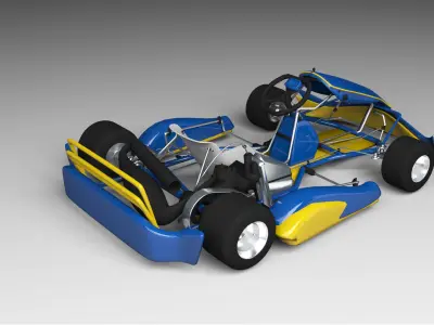 3d Kart go Free 3D model
