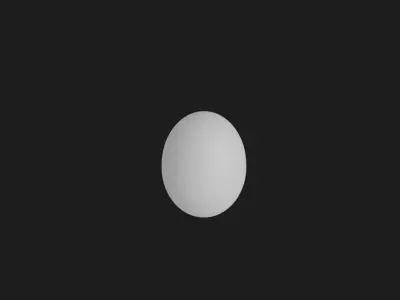 Chicken Egg Low-poly 3D model