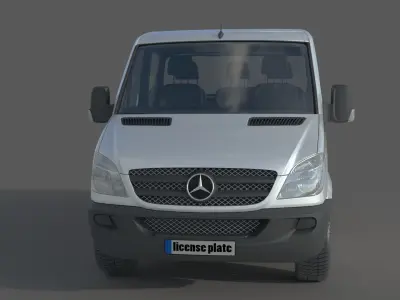 Mercedes Benz Sprinter Double Cab Pickup 3D model