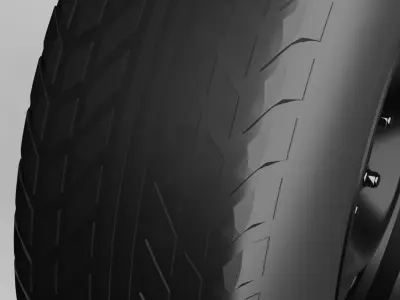 Steel Wheel 3D model