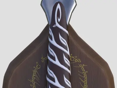 Sting sword Low-poly 3D model