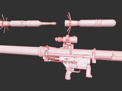 MK 153 Low-poly 3D model