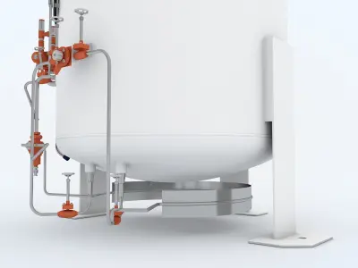 Hydrogen Storage Tank 3D model
