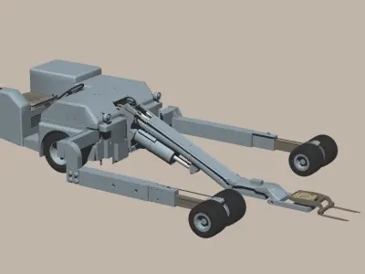 HMU-83D USAF Bomb Loader and AGM-65 Maverick 3D model