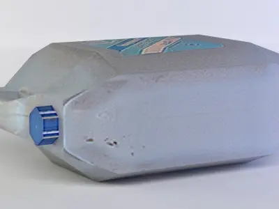 Canister cube Low-poly 3D model