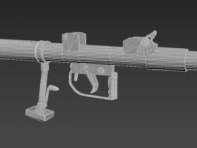 PIAT - British WW2 Weapon Low-poly 3D model