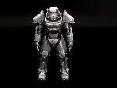 Post Apocalyptic Power Armor 3D model purchase