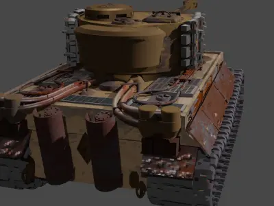  tiger 1 basic rendered 3d model  3D model
