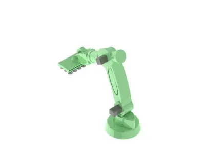 Industrial robot 3D model 4