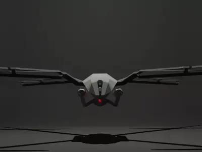 Huntress drone Free 3D model