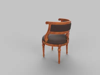 chair wooden 3D model