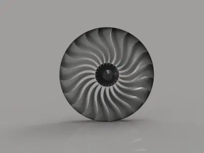 Jet Engine 3D print model buy