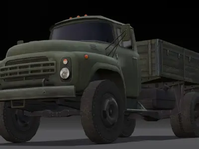 Truck 3D Model Low-poly 3D model by InfiniteSolution3D