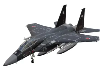 F-15J Eagle Japan Air Self Defense Force Low-poly 3D model