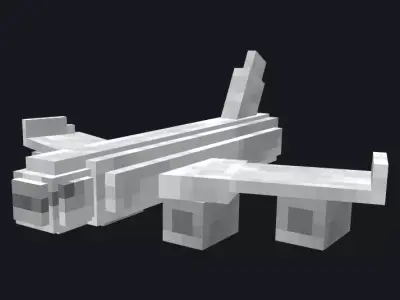 3D Plane model 3D model