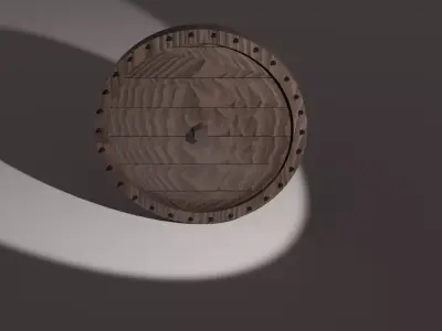 Wagon Wheel Low-poly 3D model Low-poly 3D model