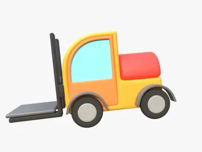 Forklift 3D model by slabdsgn