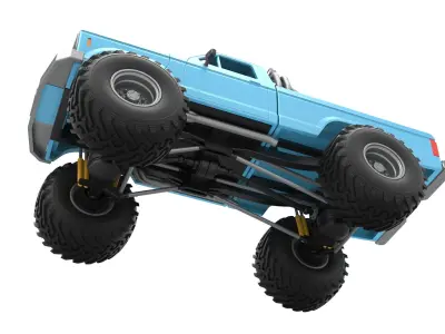 Vintage Monster Truck Scale 1 to 25 3D print model purchase