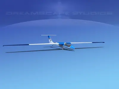 SZD-36 Cobra Glider V07 3D model