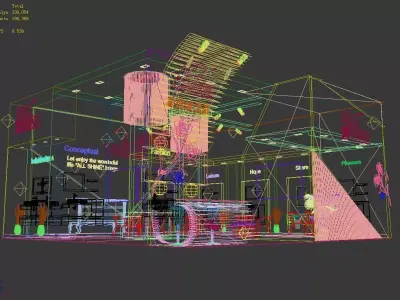 Exhibition - Area - 9X9-3DMAX2009-06 3D model