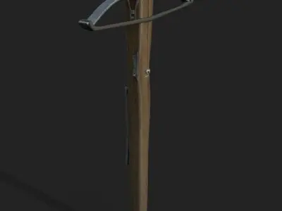 Realistic Medieval Ranged Weapons Low-poly 3D model