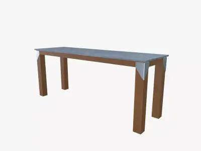 Industrial Work Bench Low-poly 3D model purchase