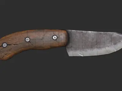 Knief 3D Model knife Low-poly 3D model