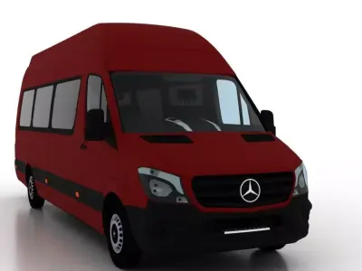 Mercedes Benz Sprinter L4H3 2015 Passenger UK 3D model