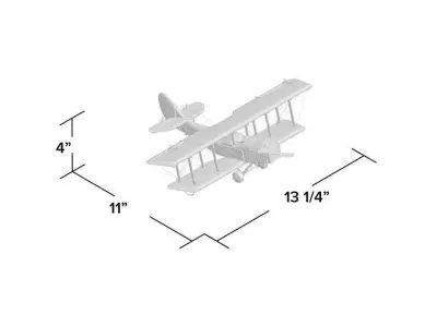 1918 Curtiss JN-4 Model Plane 3D model purchase