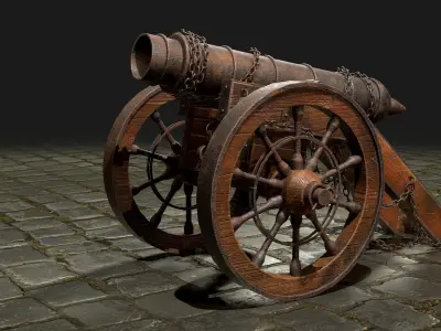 Cannon-5-Old Version Low-poly 3D model