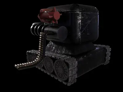Small and Sweet Tank High Poly 3D Model 3D model