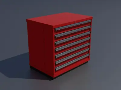 Workshop storage box small PBR 3D model